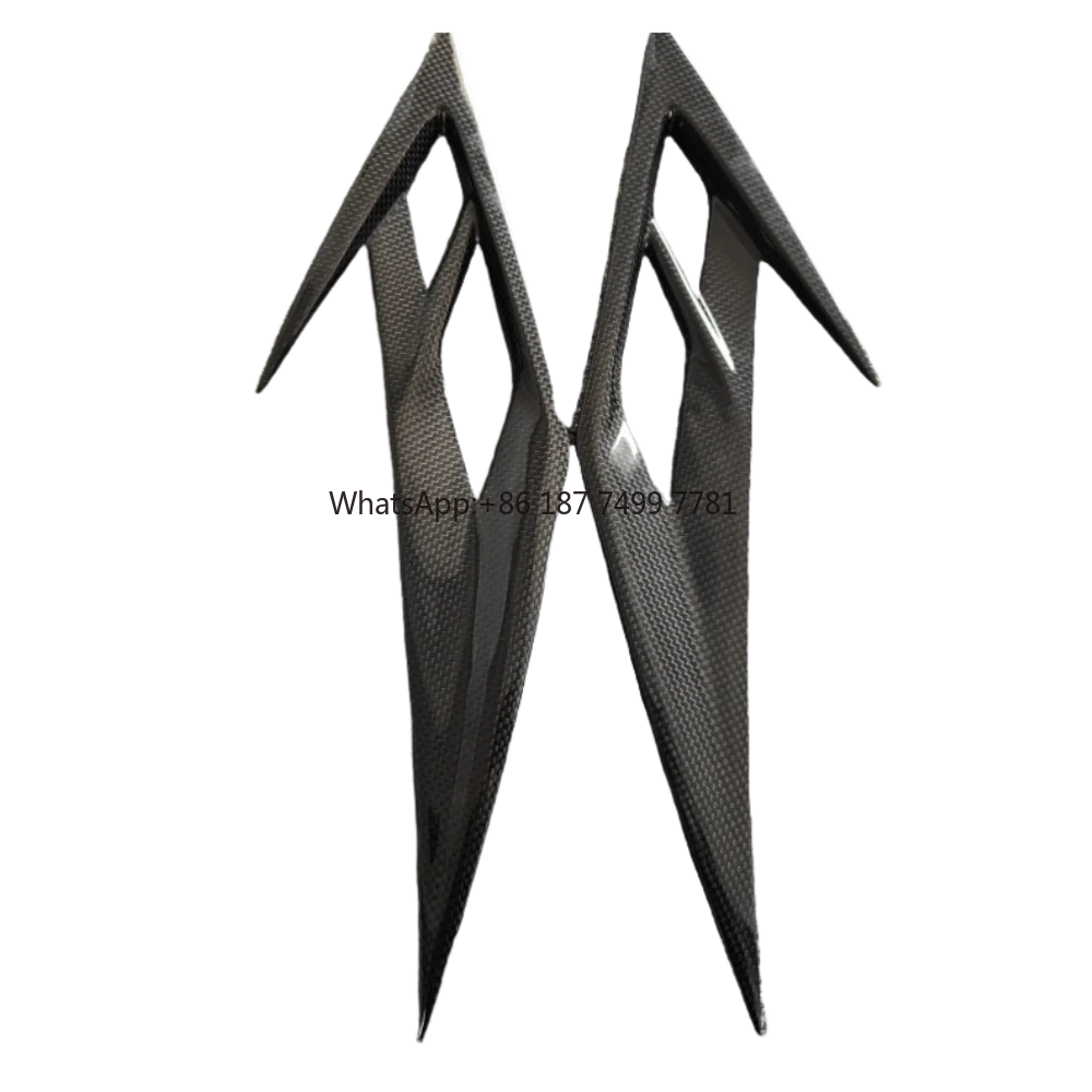 

Suitable for . F8 Modification Upgrade M-type Dry Carbon Fiber Front Headlight air Vent Wind Knife Decoration Body Kit