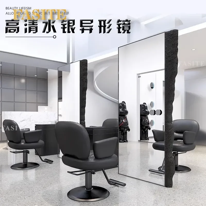 For Hair Double Sided Floor Mirror Wall Mounted Single Side Barber Shop Cutting Mirror Trendy Full Length Standing