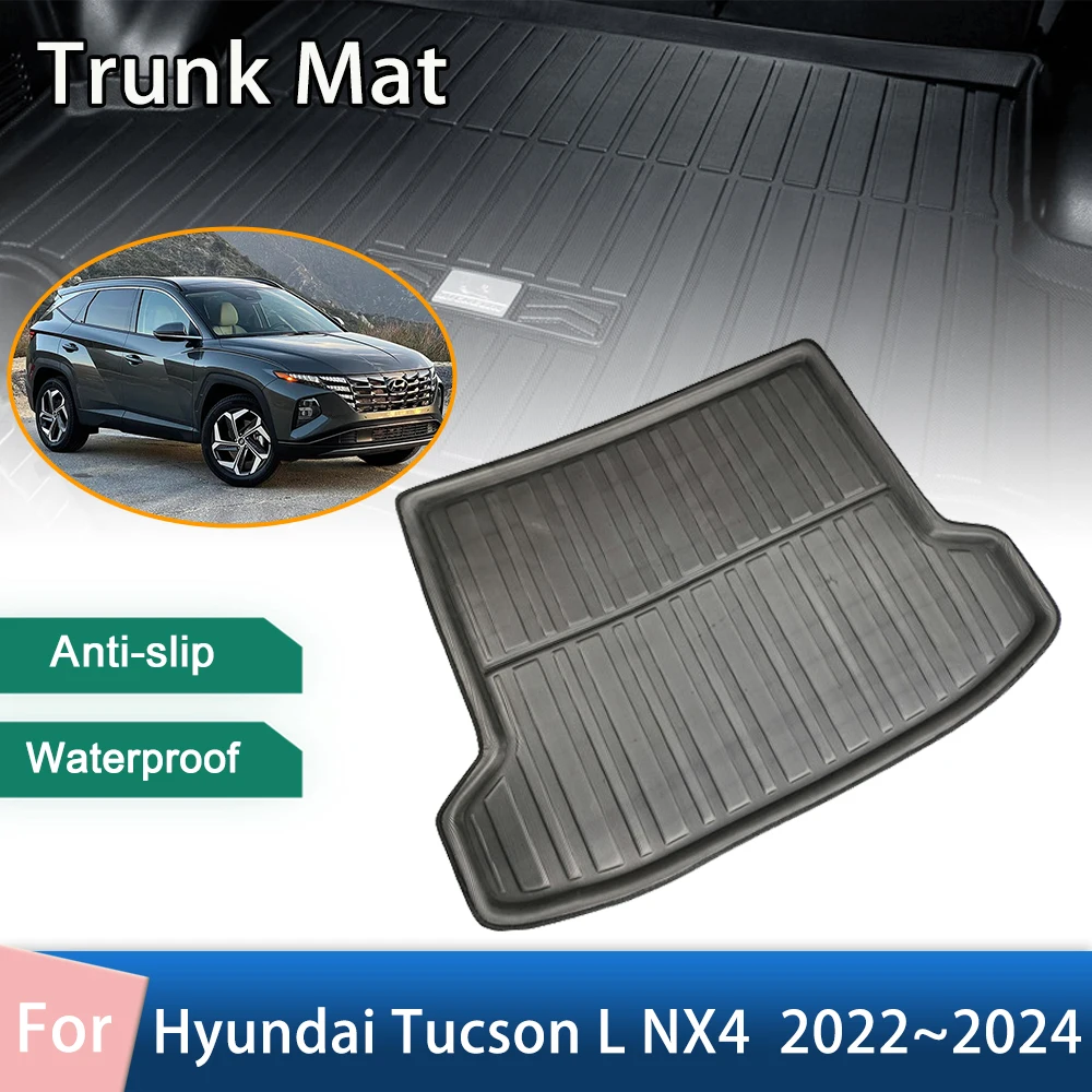 

Car Rear Boot Cargo Mats for Hyundai Tucson L NX4 LWB 2022 2023 2024 Floor Trunk Hybride N Line Waterproof Protect Accessories