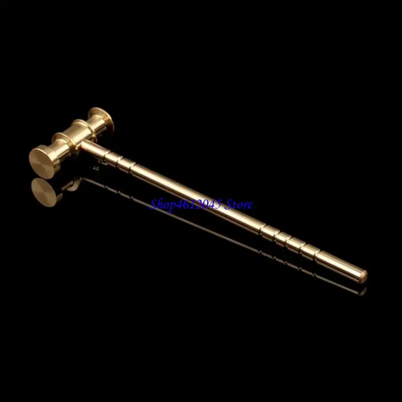L69A 16 سم مطرقة النحاس الصغيرة إصلاح ساعة الإصلاح على مدار الساعة لمطرقة الرأس لمراقبة الإصلاح والمجوهرات وغيرها من الأدوات