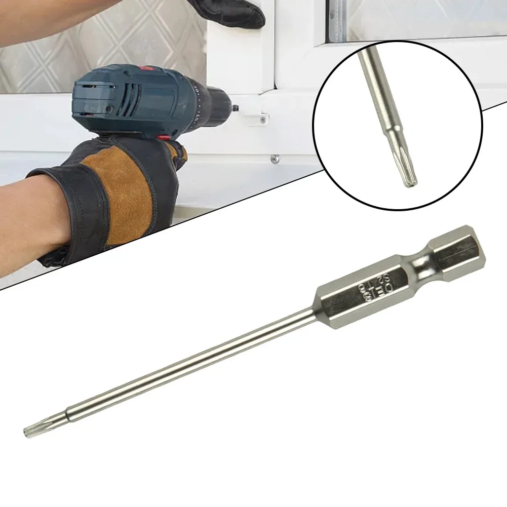 

75mm Hollow Torx Screwdriver Bit 1/4 Inch Hex Shank Magnetic Head Screw Driver Bit Torx T7, T8, T9, T10, T15, T20, T25, T27, T30