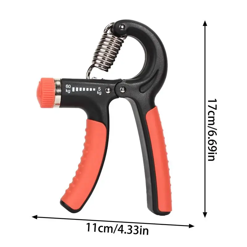 Hand Gripper Strengthener Adjustable Resistance Forearm Exerciser Grip Strength Trainer For Muscle Building And Injury Recovery