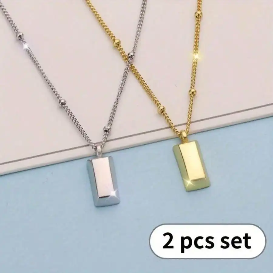 

2 pendant necklaces, collarbone chains, accessory necklaces, suitable for daily gatherings, festivals, and wearing