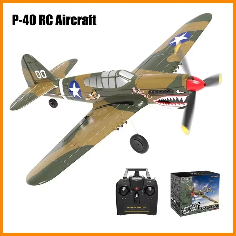 Olanz 4-Channel Remote Control Aircraft P40 Fixed Wing Aircraft EPO Model Fighter Electric Toy Remote Control Foam Aircraft