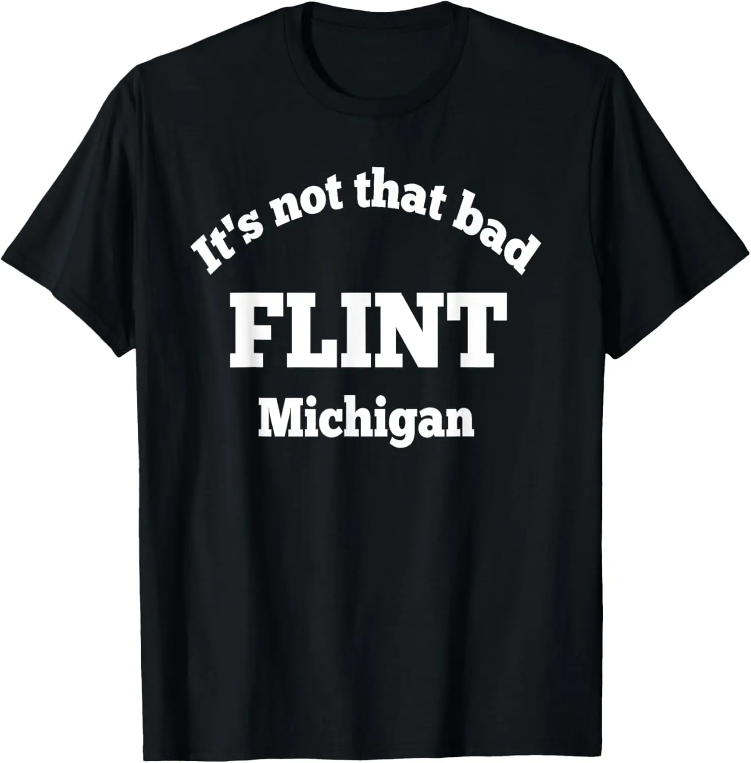 

Flint Michigan IT'S NOT THAT BAD Novelty T-shirt T-Shirt