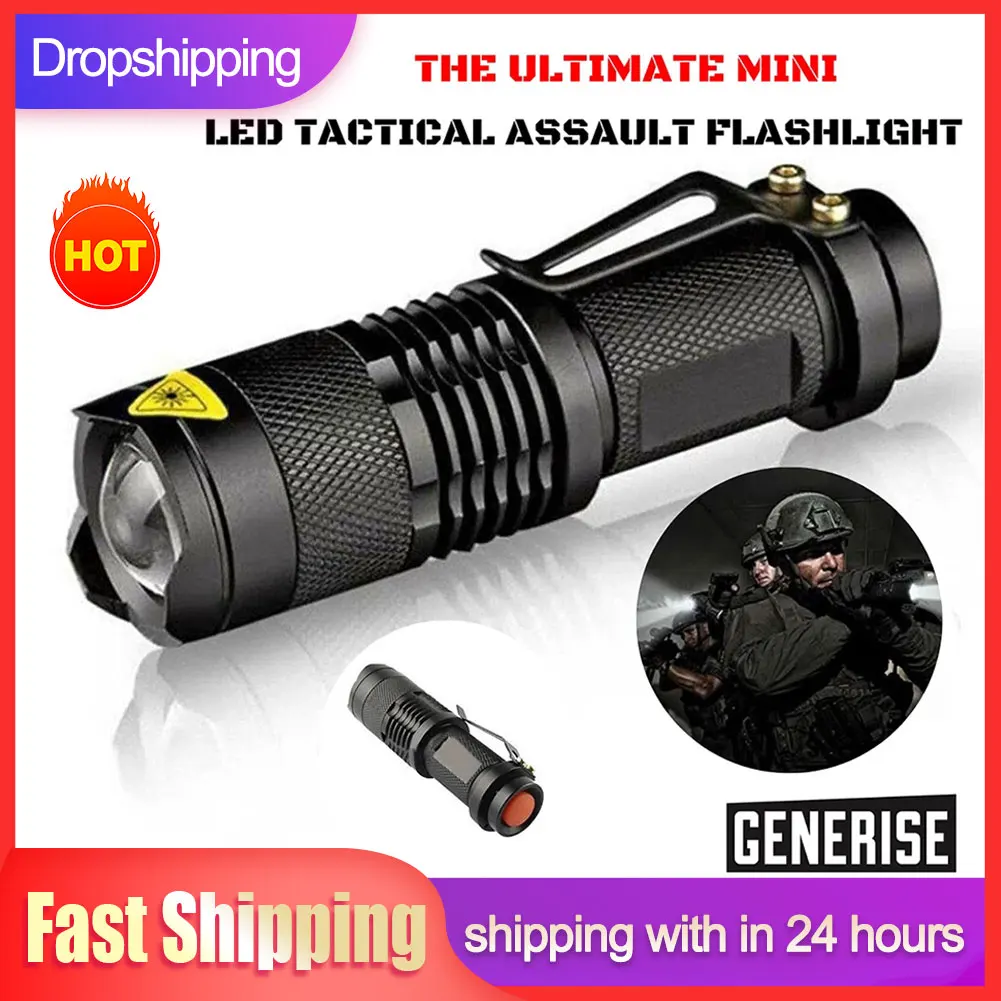 

Mini Small Torch Handheld Powerful LED Tacticals Pocket Waterproof Flashlight 1000Lumens Outdoor Camping Light For Home Travel