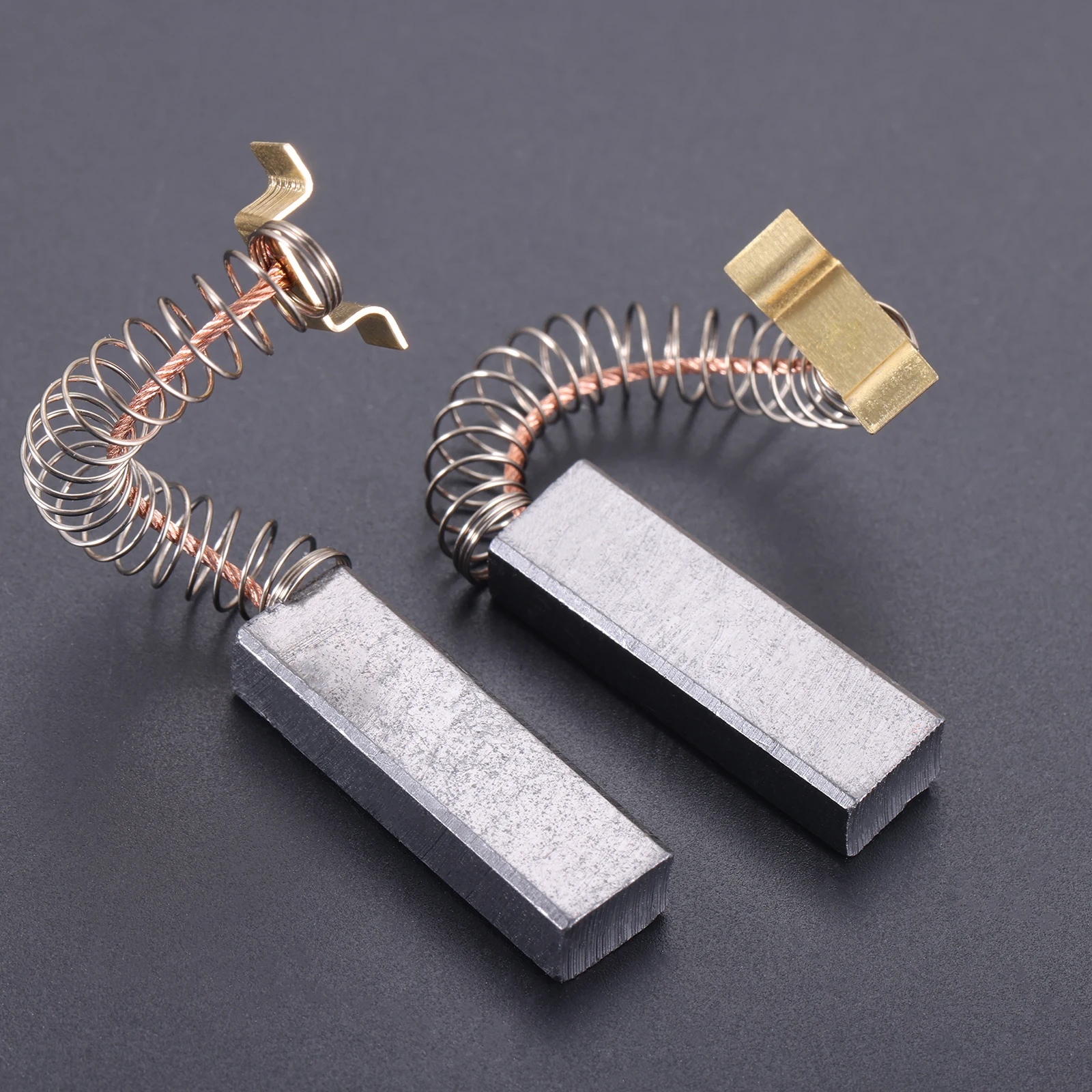 2pcs Carbon Brushes with Spring 4117 fit Sewing Machine Thread Trimmer Suction Motor Vacuum Cleaner 32.4*10*6.4mm Easy Install
