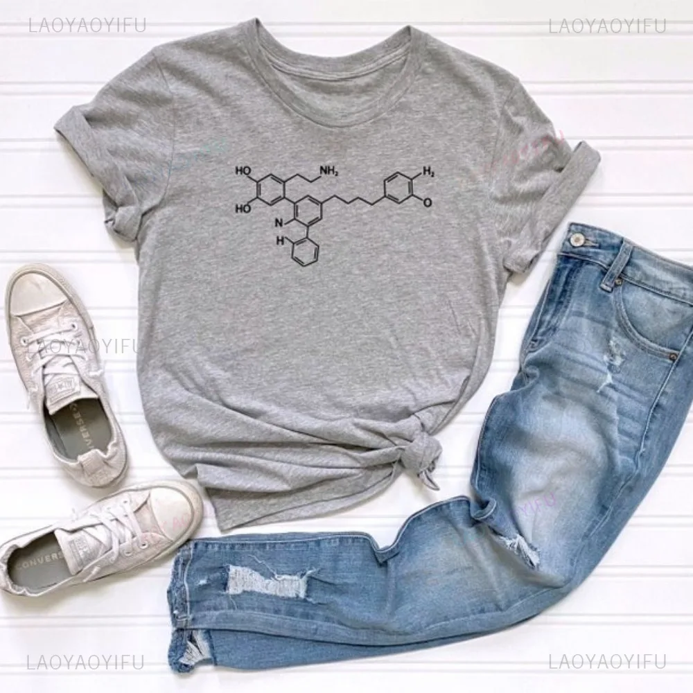 Funny Chemical Compound Shirt Humor Geometric Chemistry Molecule Tee Birthday Gift for Science Students Tshirt Casual Cloting