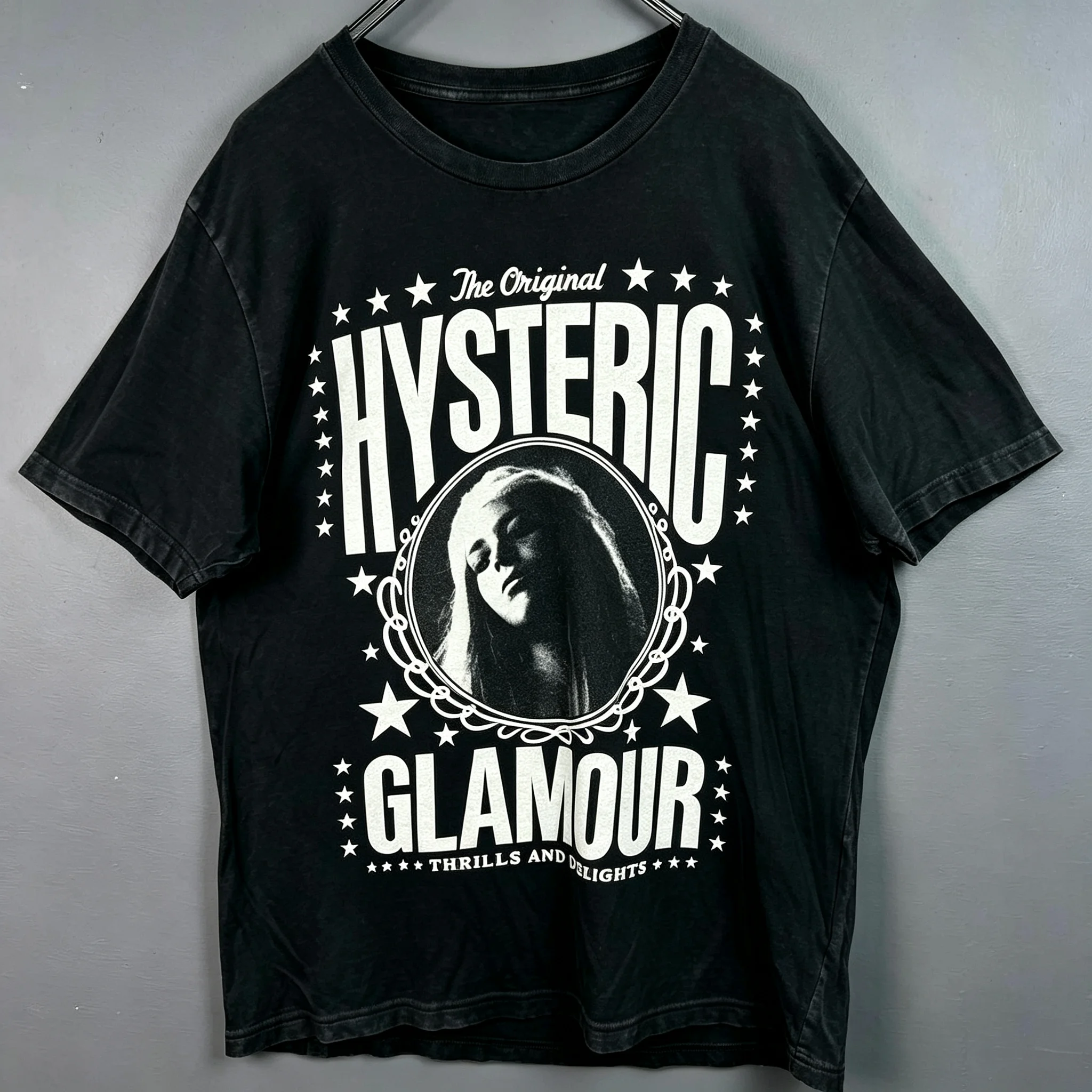 2026 New Family Matching T‑Shirt Vintage Glamour Star Frame Lady Portrait Retro Front Print Oversized Cotton Short  Tops