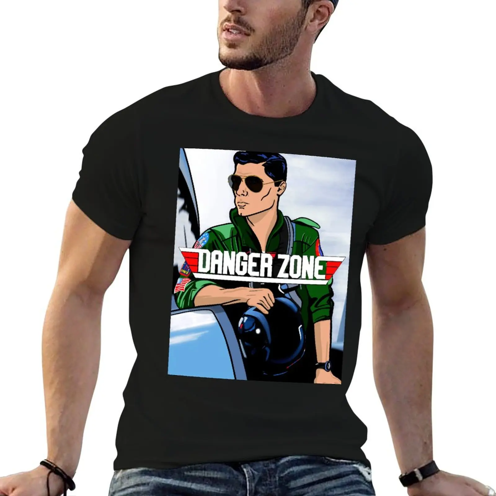 Archer Sterling TV Danger Zone Movie Mashup T-Shirt Sun Protective Outdoor Tee Top