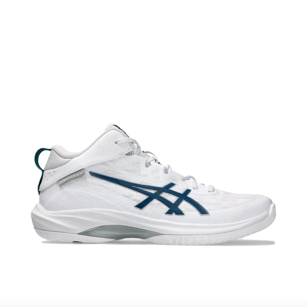 

Asics Gel-Hoop V17 S Men's and Women's Basketball Shoes, Minimalist, Shockproof, Durable Sneakers, White/Blue