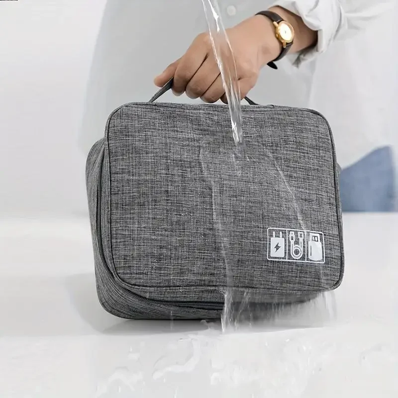 Nueva bolsa de almacenamiento del cargador del cable de datos catiónico, caja digital portátil impermeable del teléfono móvil