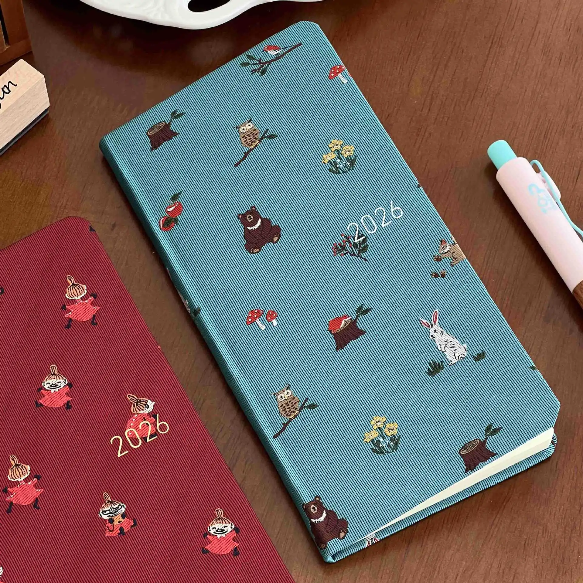 2026 NEW Animal Theme A5 Planner - Cute Wildlife Design with Study Schedule & Habit Tracking for Students