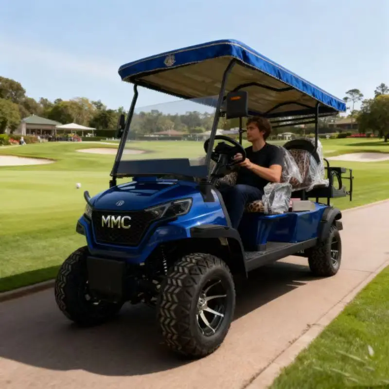 أعلى السرعة ​ ​ عربة جولف للطرق الوعرة 63 كم/ساعة 4WD، عربة جولف مخصصة قوية بقدرة 7000 وات MMC