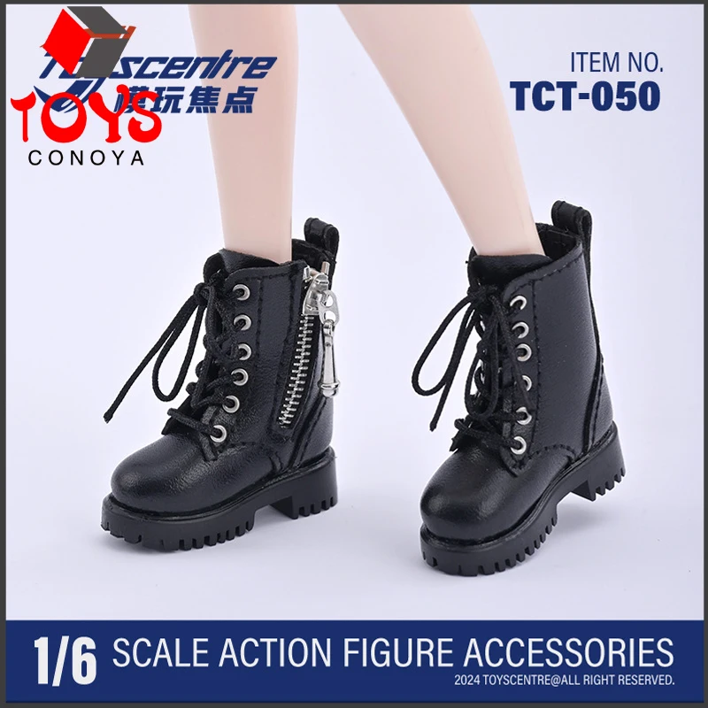 

Toyscentre TCT-050 1/6 Scale Black Leather Boots Hollow Shoes Model Fit 12'' Female Soldier Action Figure Body Dolls