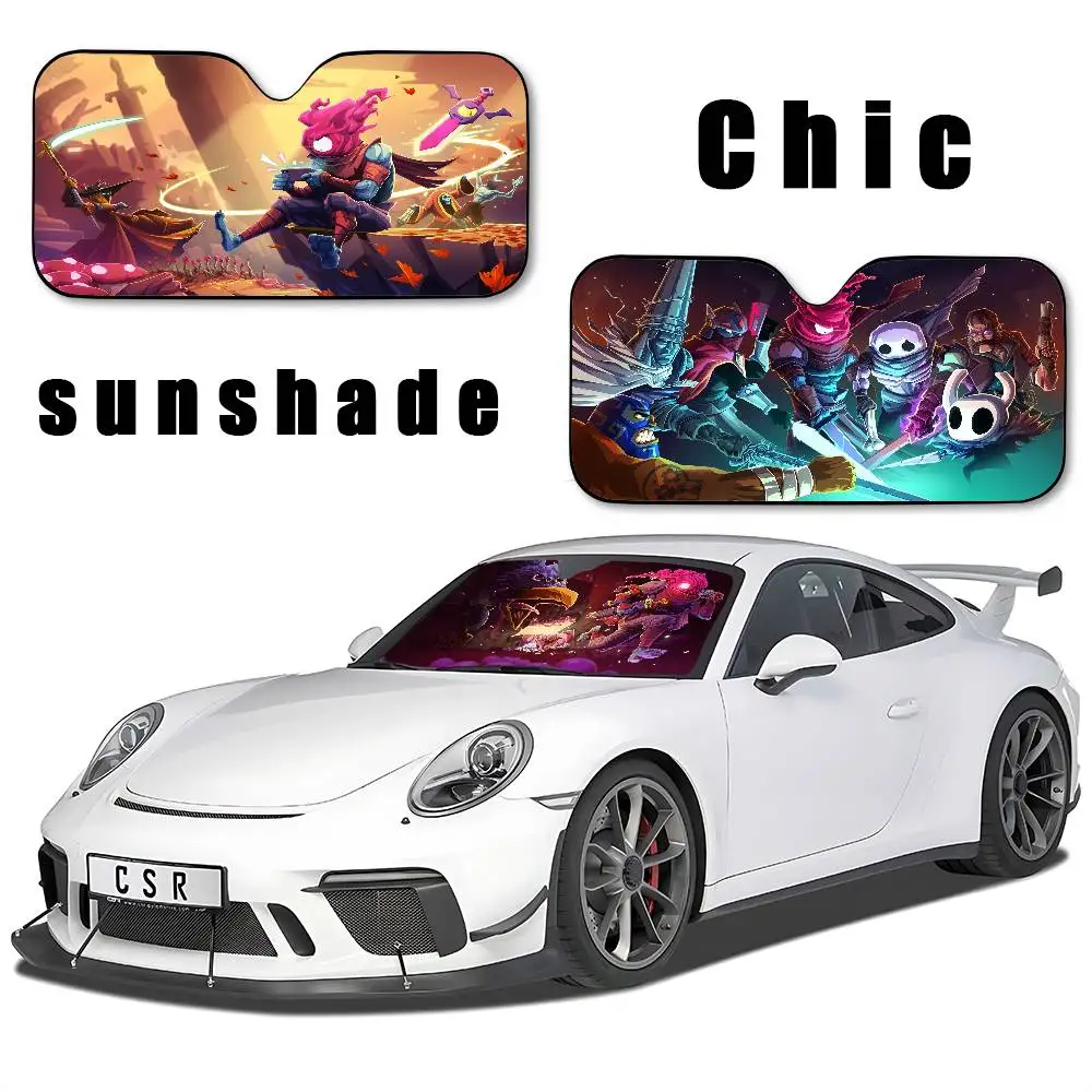 لعبة D-الخلايا الميتة مظلة السيارات الستائر سيارة الشمس الظل الزجاج الأمامي طوي لطيف مضحك ظلة لسيارة شاحنة SUV كتل