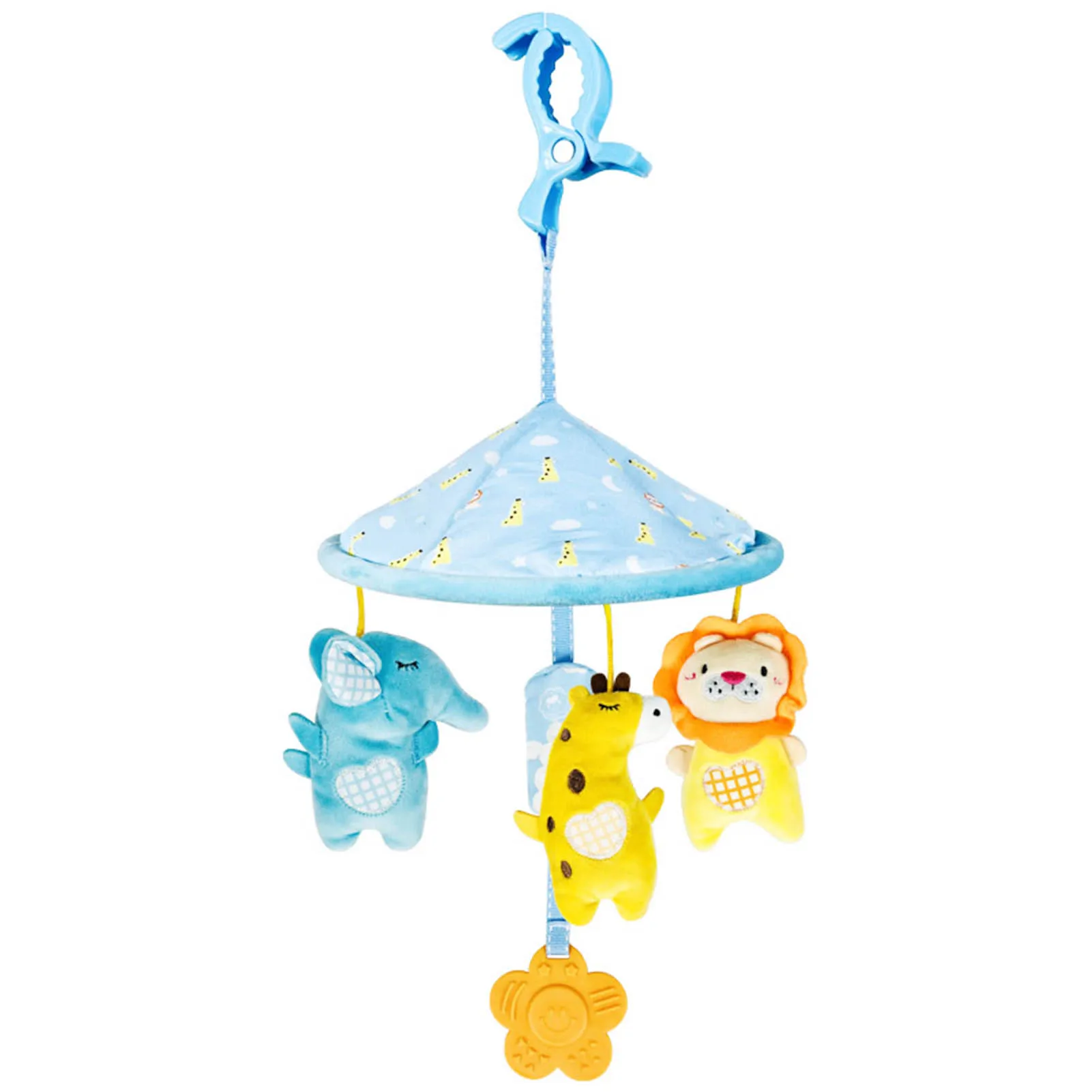 Baby Plush Stroller Toys  Baby Rattles Mobiles Cartoon Animal Hanging Bell For Infant Aquatic Crea