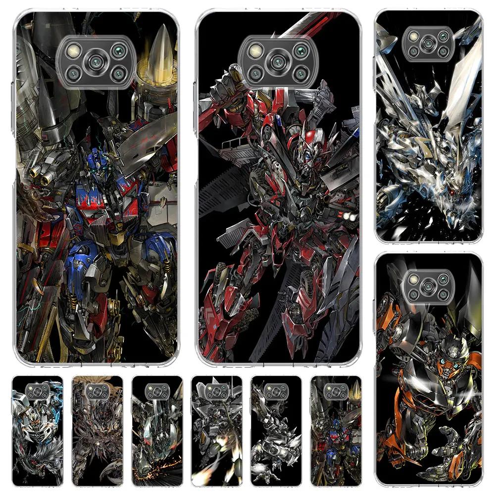 Optimus Prime Cybertron Sentinel Prime Case for Xiaomi Poco X3 X6 X5 F5 M5s F4 GT X4 F1 F3 M3 F2 M4 Pro M5 Silicone Phone Cover