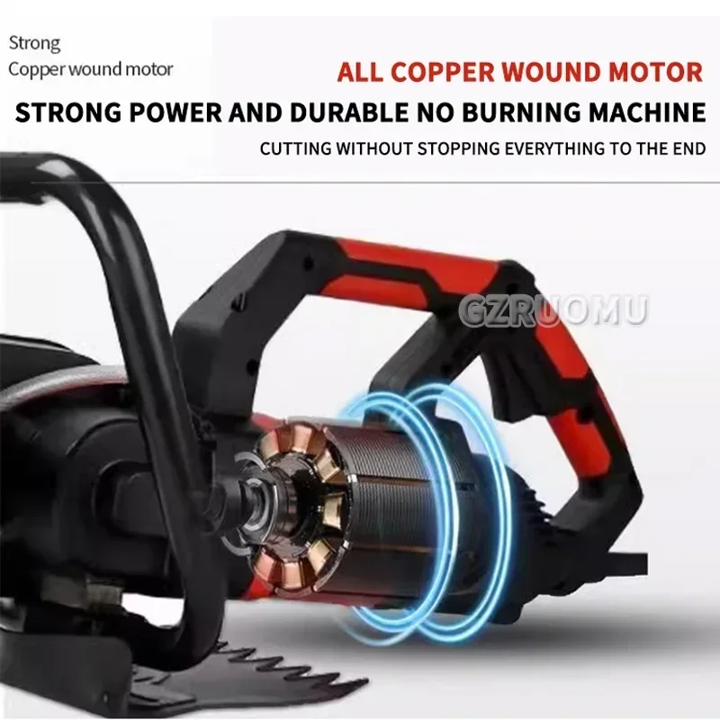 Electric Chain Saw 7800W/220V Automatic Power Cutter Industrial Concrete Wall Saw Cutting Machine Tool