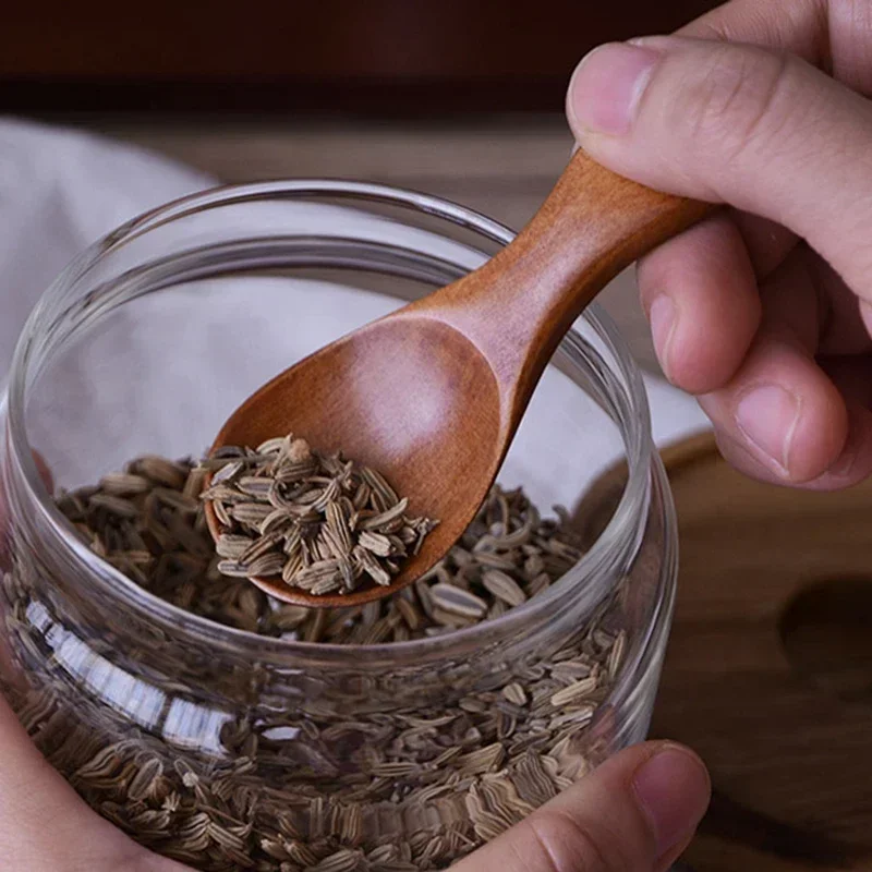 

1/2/4Pcs Hemu Nanmu Xiaomu Spoon Tea Milk Powder Ice Cream Ling Dessert Spoon Rice Spoon