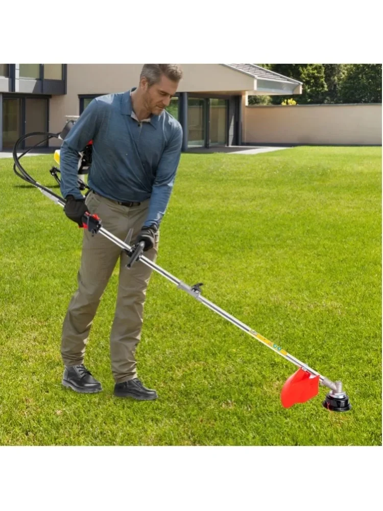 52CC Benzin-Heckenschere, 2-Takt-Stangensäge mit 2,7m Reichweite & 8500 U/min & 40cm Schnittlänge, Ausziehbarer Busch- und Baumschneider für Garten- und Hofpflege