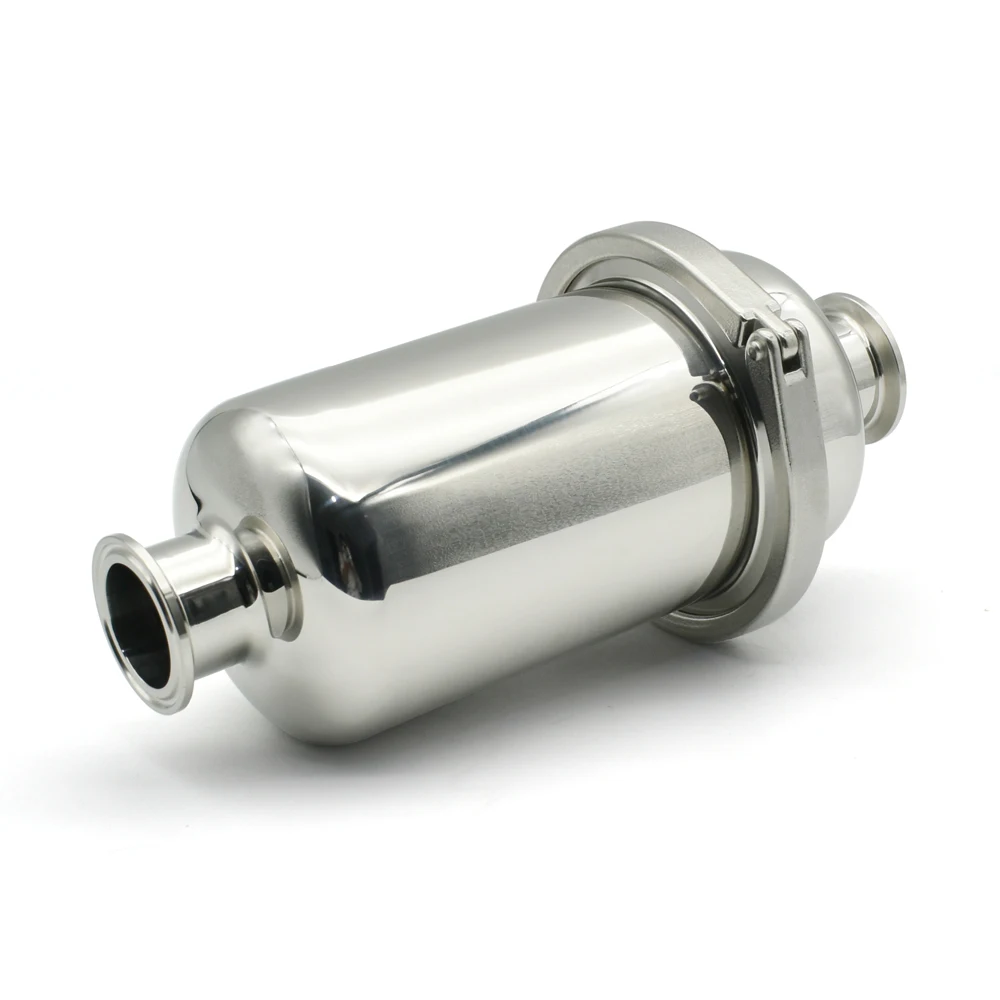 Imagem -04 - Curto Filtro Inline Adequado para Cerveja Caseira Brewing Tri Clamp Sus 304 Sus316l Aço Inoxidável 38 mm 51 mm Pipeline x 1.5 2