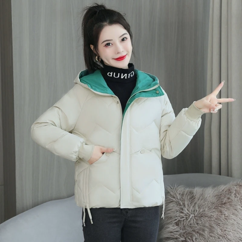 

Women's Jackets 2023 New Winter Coat Parkas Jacket Hooded Loose CottonPadded Parka Casual Oversize Puffer Coats Outwear Female