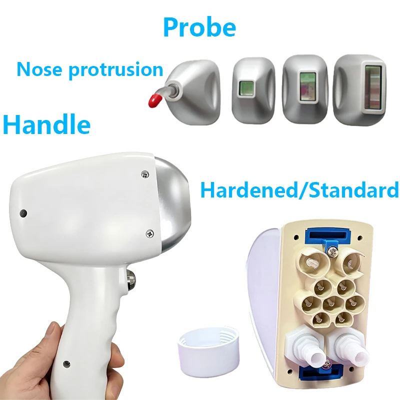 808 Semiconductor Hair Removal Handle With Four Wavelength Pluggable And Replaceable Probe Laser Handle
