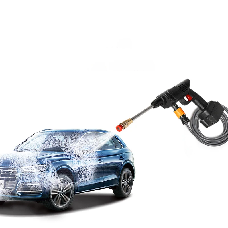 Electric Pressure Washer 24V Cordless Pressure Washer Portable Car Wash Power Cleaner with Accessories, 5 Meters Hose