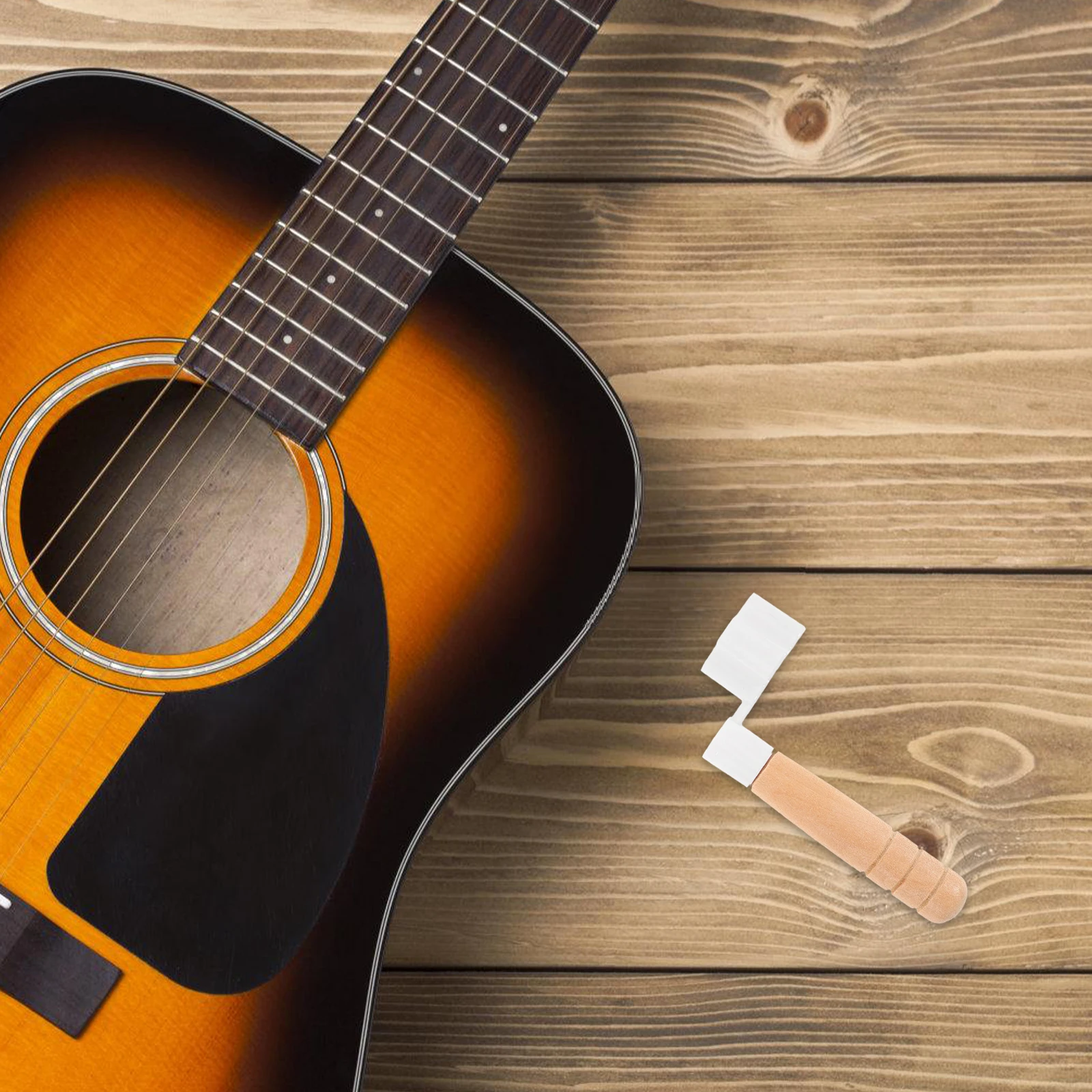 

Guitar String Changer Comfortable Wooden Handle Quick Replacement Lightweight Materials Universal Compatibility Electric