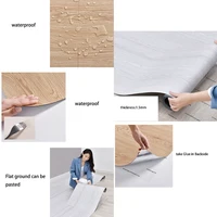 1/2 Roll of Pvc Thickened 3D Texture, Vintage Wood Grain Flooring, Self-Adhesive Coating, Easy to Remove and Replace, Peel and Stick, Waterproof, Wear-Resistant, Easy to Clean, Suitable for Indoor Use, DIY Floor Covering, Artist Home Renovation Flooring 3