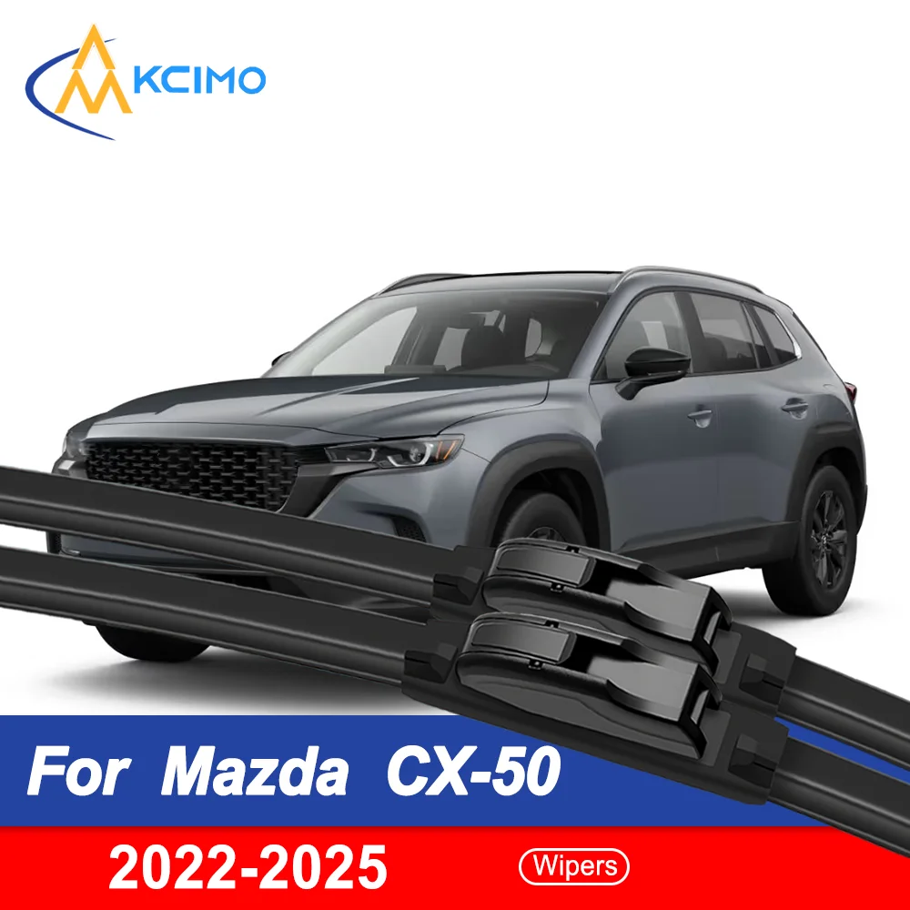 

Guarantee Clear Vision 2PCS Wiper Blades for Mazda CX-50 VA 2022-2025 – All-Season Clarity Easy Install Safe Driving Confidence