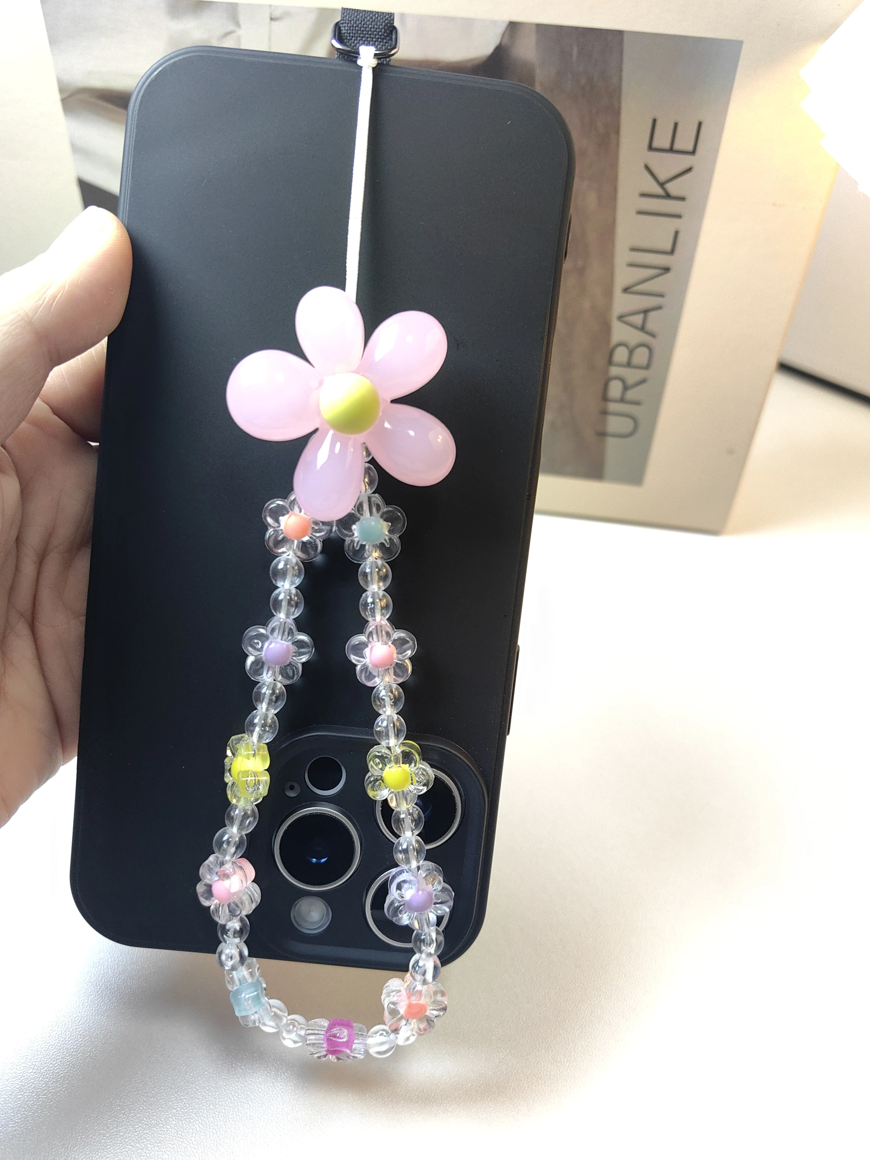 

HOT SALE New Fashion And Trendy Colorful Mobile Phone Pendants, Lanyards, Beaded Chains, Key Chains, Girl's And Couple's Gifts