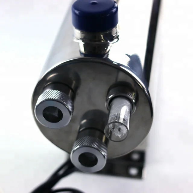 نظام معالجة المياه بالأشعة فوق البنفسجية من الفولاذ المقاوم للصدأ 304 36GPM 12T/H 165W كفاءة عالية للتنقية والعقيم