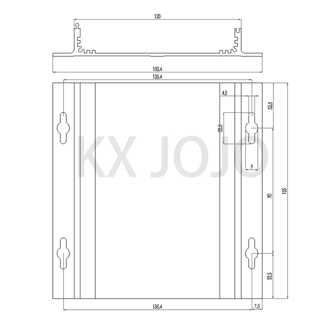 Aluminum Enclosure 120x38x130/150/155mm Waterproof Box Profile Shell Electronic Components Shell Metal Shell