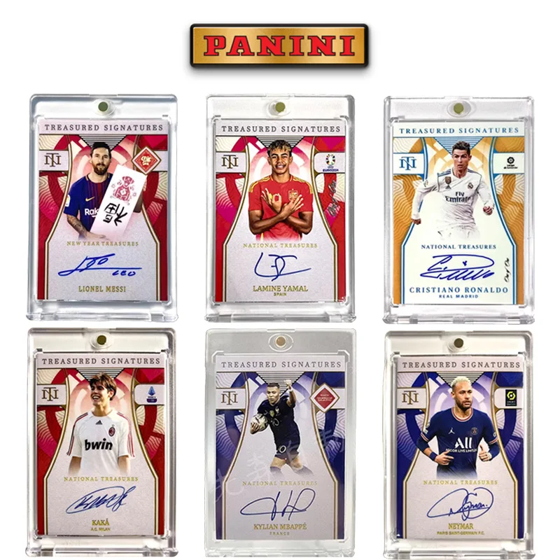 

Panini National Treasures Messi CR7 Neymar Yamal Kaka Griezmann Diy Homemade Autograph Trading Cards Birthday Gift Collection