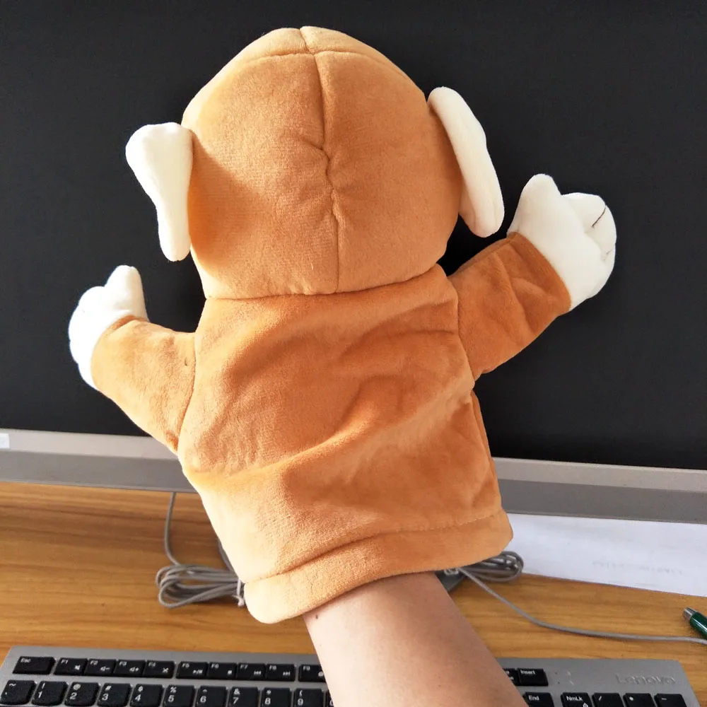 Offener Mund Affe Handpuppe Plüschtier Gefülltes Geschenk für Kinder Aufklärung Bildung