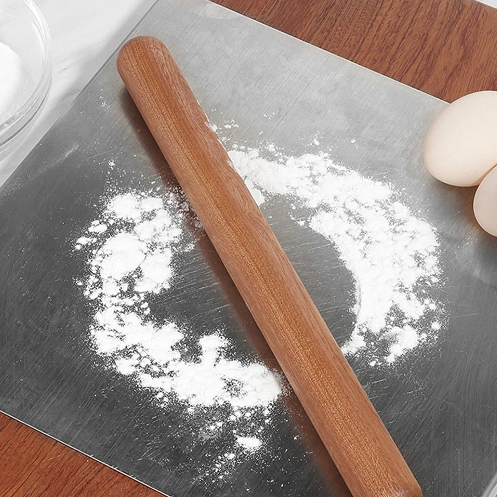 

30x3cm Kitchen Rolling Pin Strong Handles Smooth Finish Ideal for Pastry Dough Fondant Crafting Baking Tools Wood Rolling Sticks