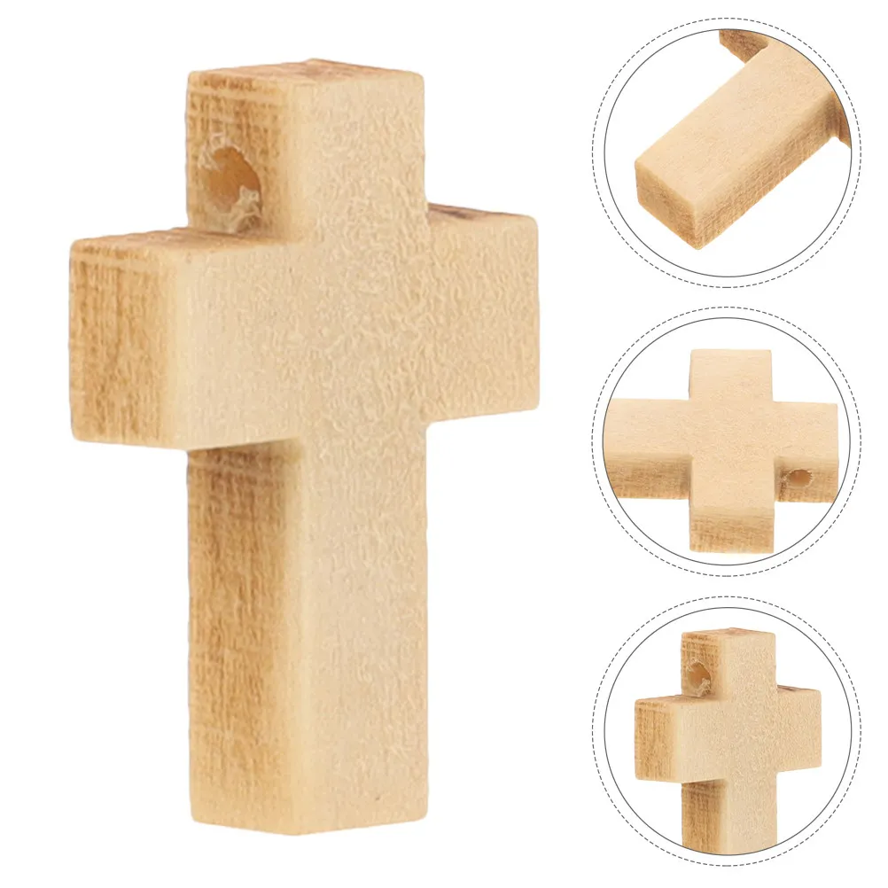 

200 шт. винтажных деревянных крестиков-подвесок, натуральные, необработанные, мини-шармы для изготовления украшений, браслетов, ожерелий, молитвенных аксессуаров