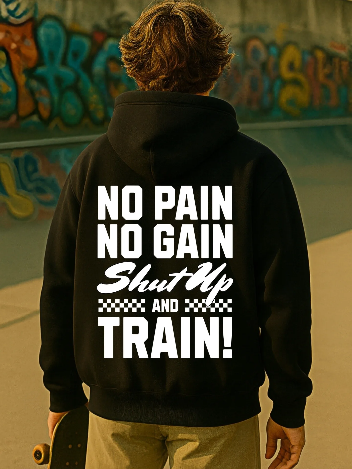 هوديي برسومات للرجال، حرف - طباعة، نمط كاجوال، مبطن بالصوف، لصالة الألعاب الرياضية والارتداء اليومي، للرجال #2