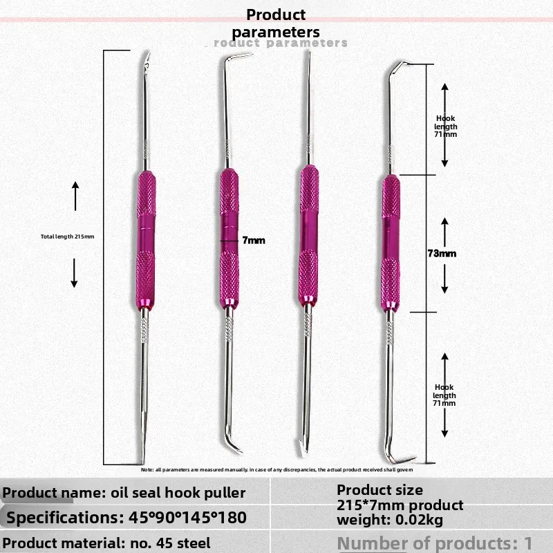 Mini Hand Hook Tool Seal Oil Seal Driver O-ring Hook Pull Screen Window Pick Up Press Screen Screwdriver