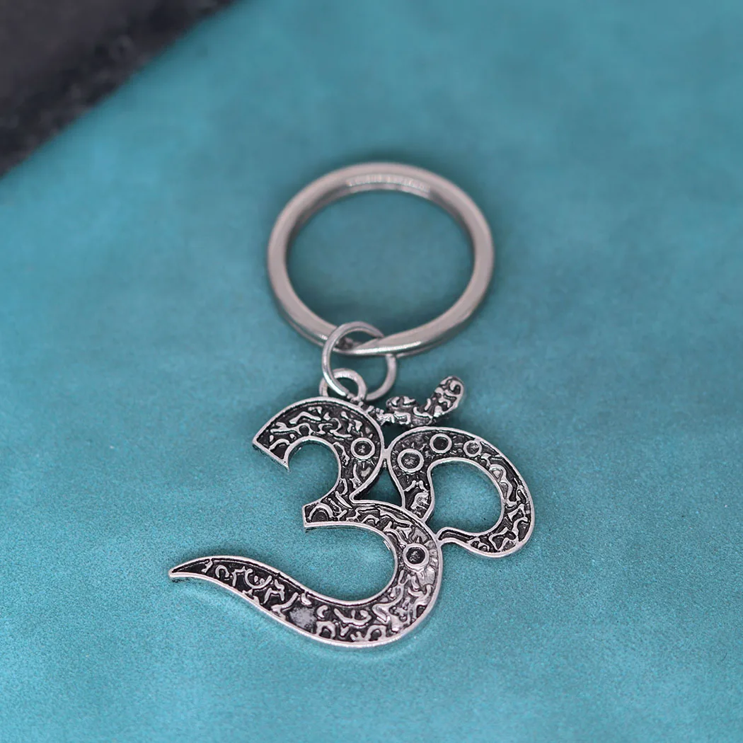 Nedar خمر أوم تميمة مفتاح سلسلة قلادة الرجال النساء العرقية فايكنغ المفاتيح التأمل البوذية اليوغا مجوهرات الهندوسية كيرينغ