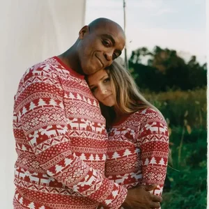 2024 Neues Weihnachts -Kombinieren Pyjamas Muttervater Kinder Kinder Kinder Kleidung Baby & Hund Jumpsuit PJS Weihnachtsfamilie sehen schöne Kleidung aus 8 Hauptverkäufe für Mamae und Bebe gleich - №6