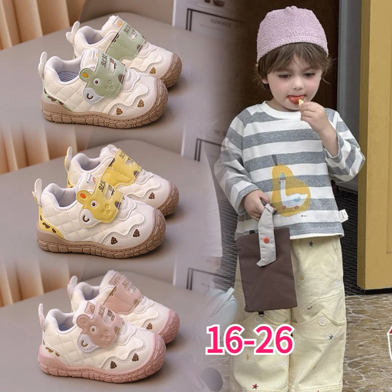 Baby Sneakers Soft Cartoon Kids Toddler Shoes Anti Slip Infant Footwear for Boys Girls First Walkers All‑season Children's Shoes
