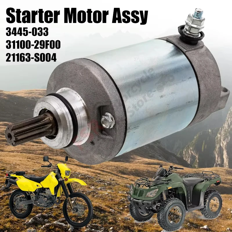 

STARTER MOTOR ASSY,FOR ARCTIC CAT 400 DVX & KAWASAKI KFX KLX 400 & SUZUKI DRZ400 QUADSPORT Z400 2X4,BUGGY PARTS