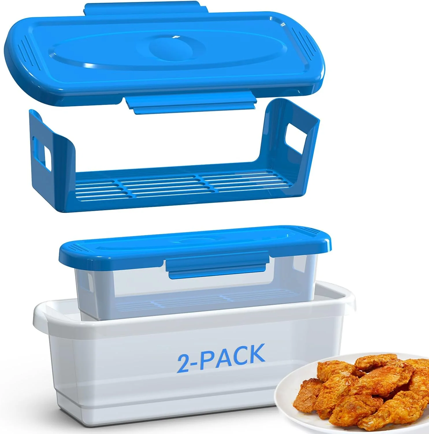 Reusable Breading Shaker Box Mess-Free Bread Crumbs Coating for Fried Food Dishwasher Safe Kitchen Gadget for Home Cooking