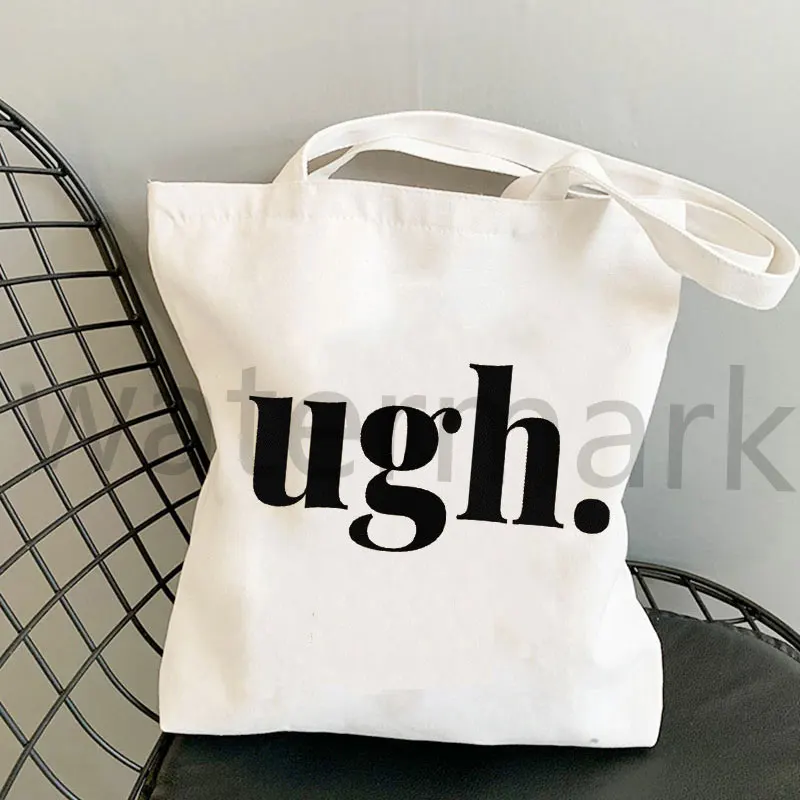 Kpop Tote Bag  Aesthetic Shopper Ugh Casual Bag Large Canvas Totes Kpop Canvas Bag Environmentally Friendly Shopping Bags