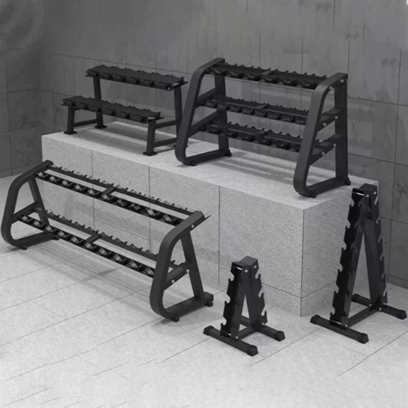 double-layer fitness dumbbell rack set 12 pairs