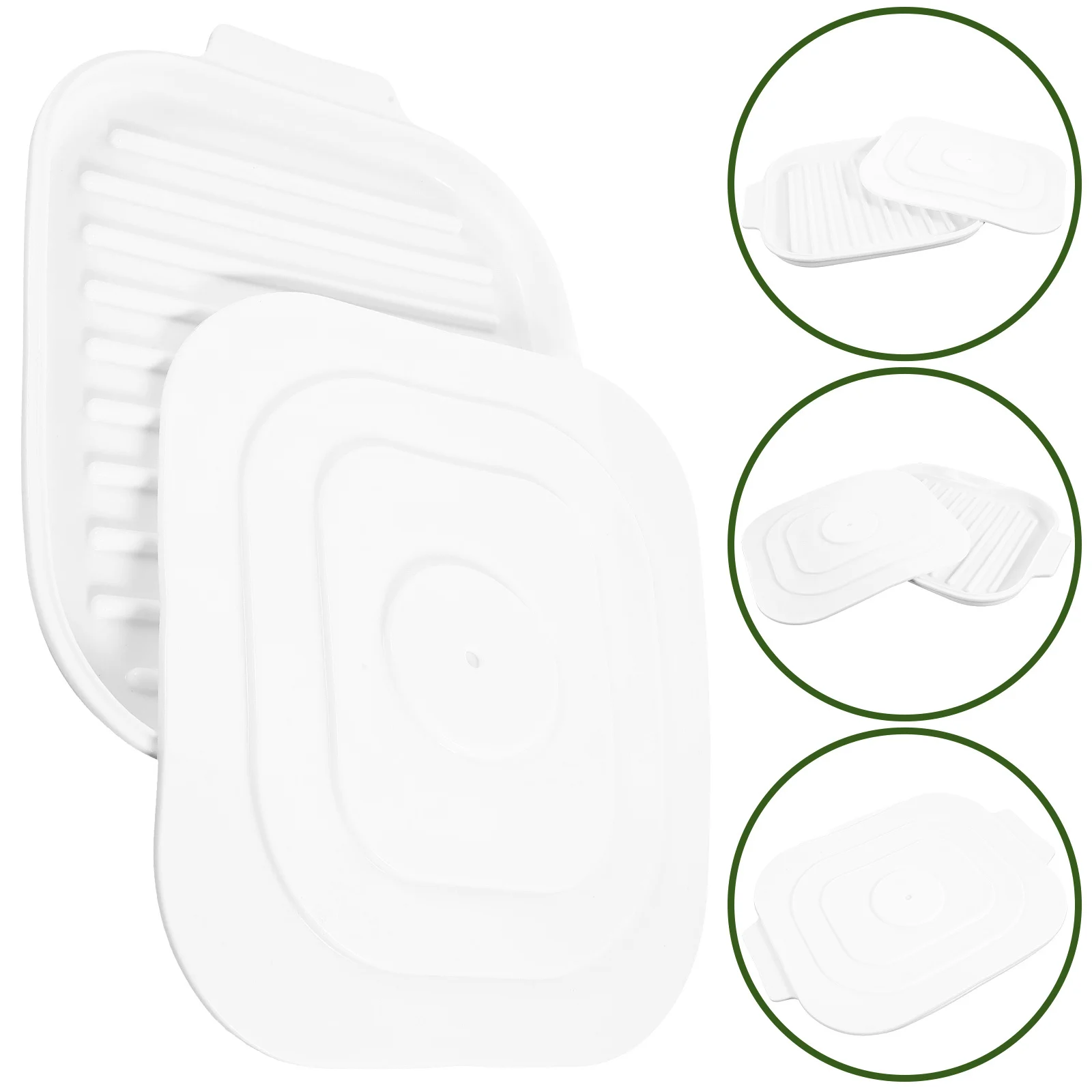 

Microwave Bacon Cooker Tray Reusable Silicone Baking Pan for Oven Cooking Kitchen Bakeware