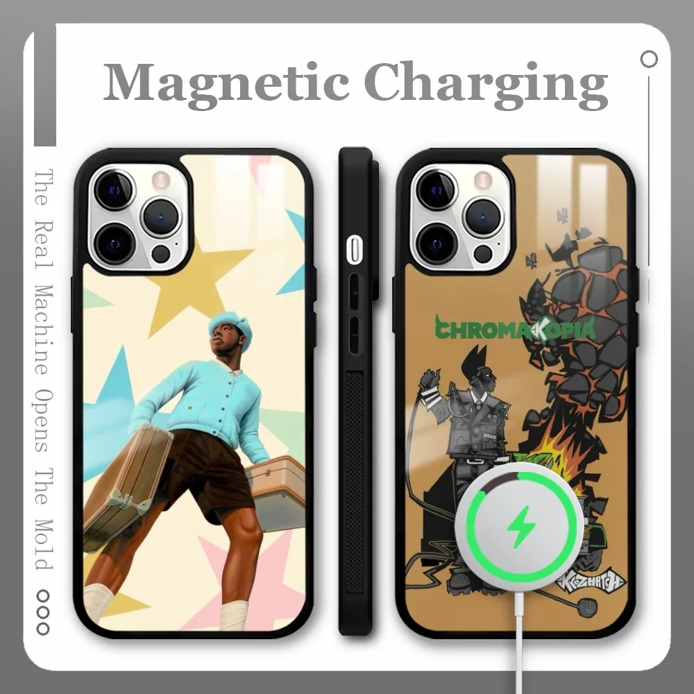 T-Tyler The C-Creator Phone Case For iPhone 16 15 14 13 12 11 Pro Max Plus Mini Magnetic Magsafe Wireless Charging Cover Coque